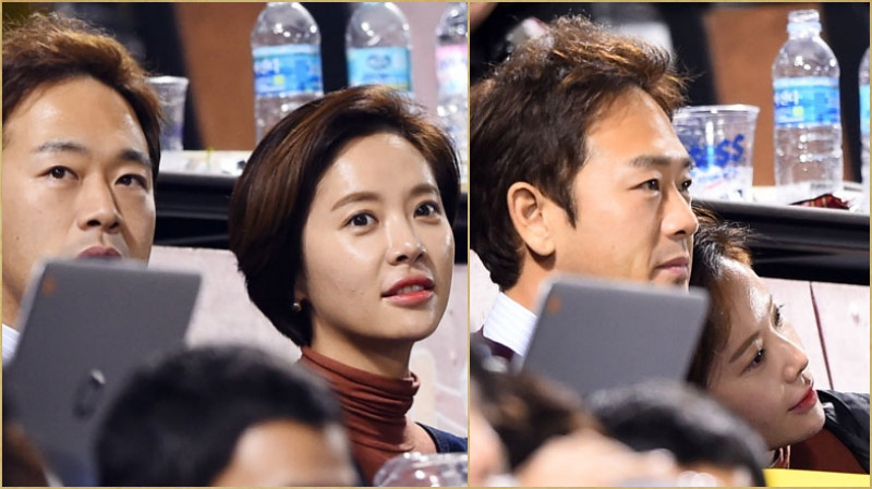 Хван Чжон Ым и ее муж Ли Ён Дон смотрели матч в этот понедельник и не бояли...